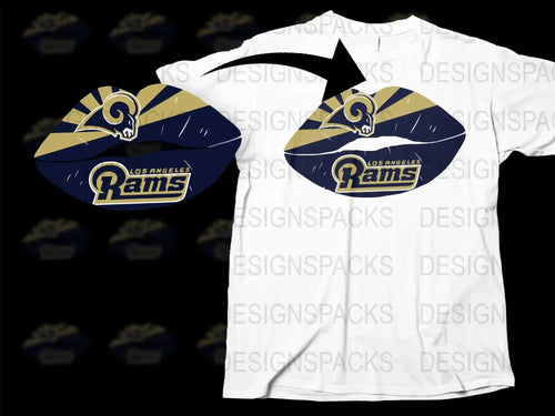 Los Angeles Rams T-Shirt and Hat Set, NFL Team Apparel, Sports Fan Gift, Graphic Tee and Cap Combo