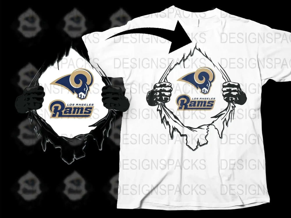 Los Angeles Rams T-Shirt, Graphic Tee, NFL Football Sports Apparel, Fan Gift Idea