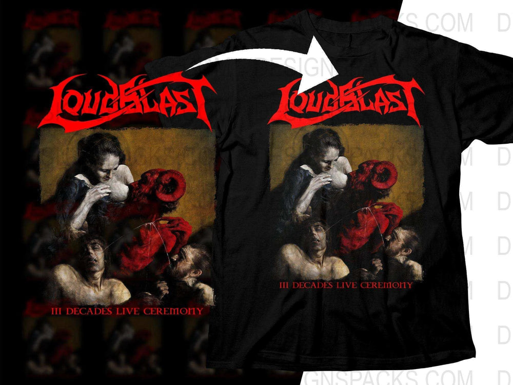 Loudblast III Decades Live Ceremony Artwork Png Halftone Digital Download