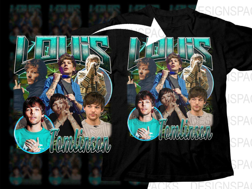 Louis Tomlinson Fan Art Graphic Print Png Digital Download