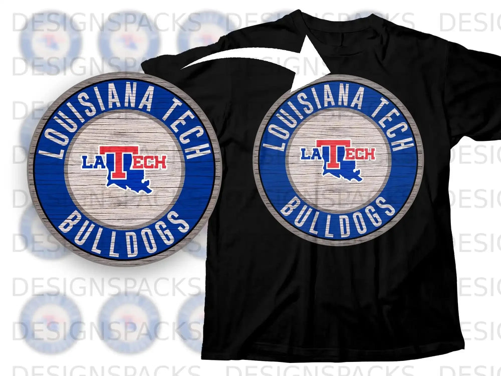 Louisiana Tech Bulldogs Logo Graphic T-shirt