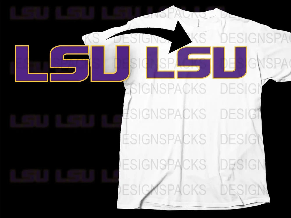LSU Tigers College Football Png Digital Download
