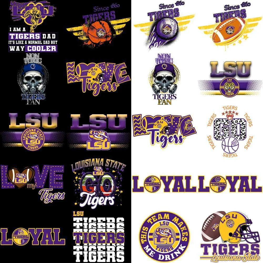 114 LSU Tigers Designs Bundle PNG
