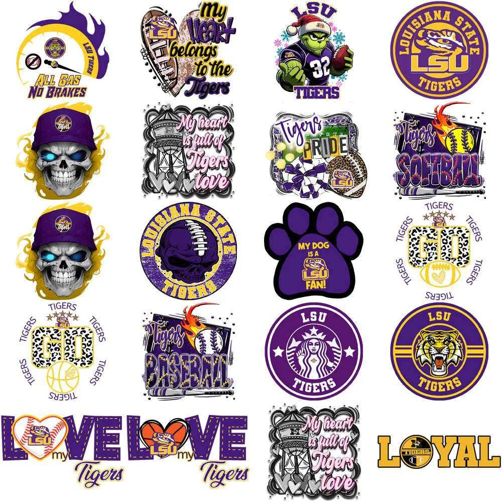 114 LSU Tigers Designs Bundle PNG