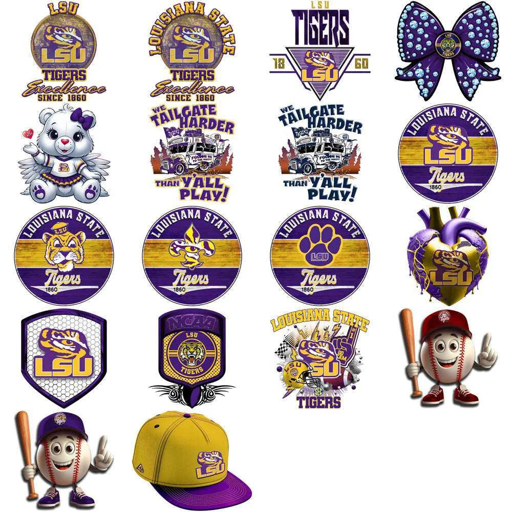 114 LSU Tigers Designs Bundle PNG