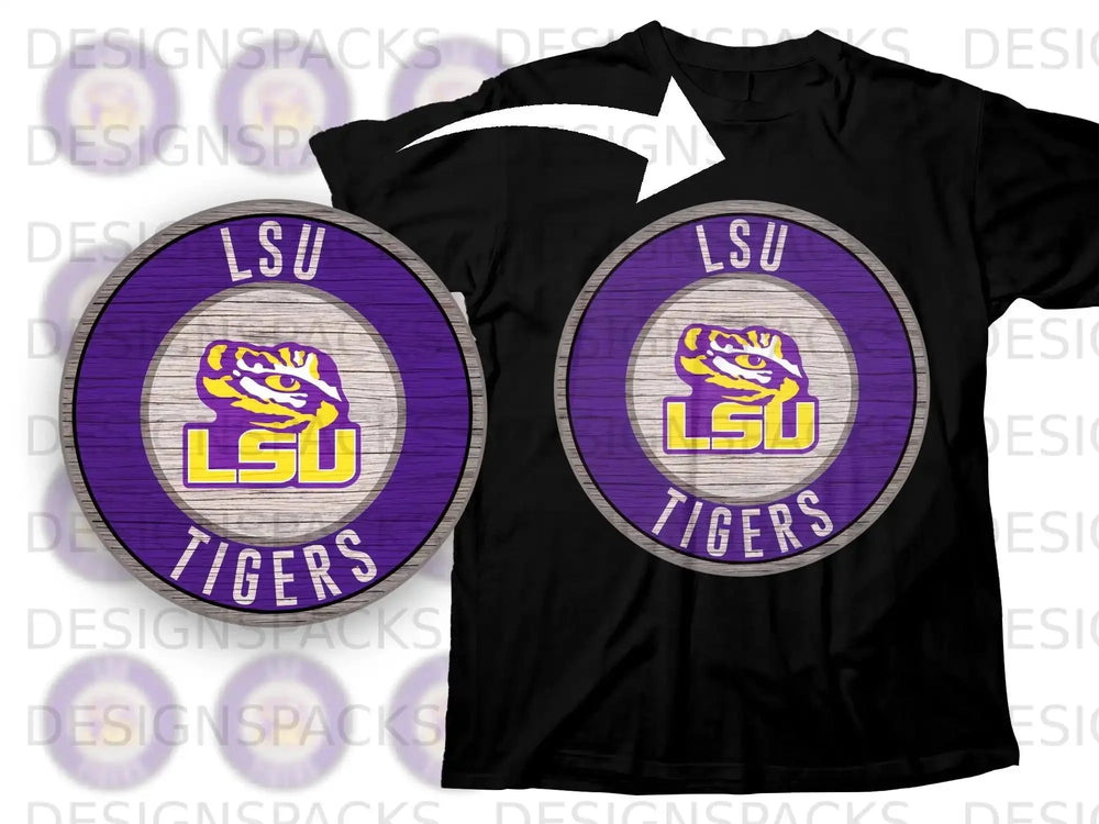 LSU Tigers Logo Classic Design T-shirt