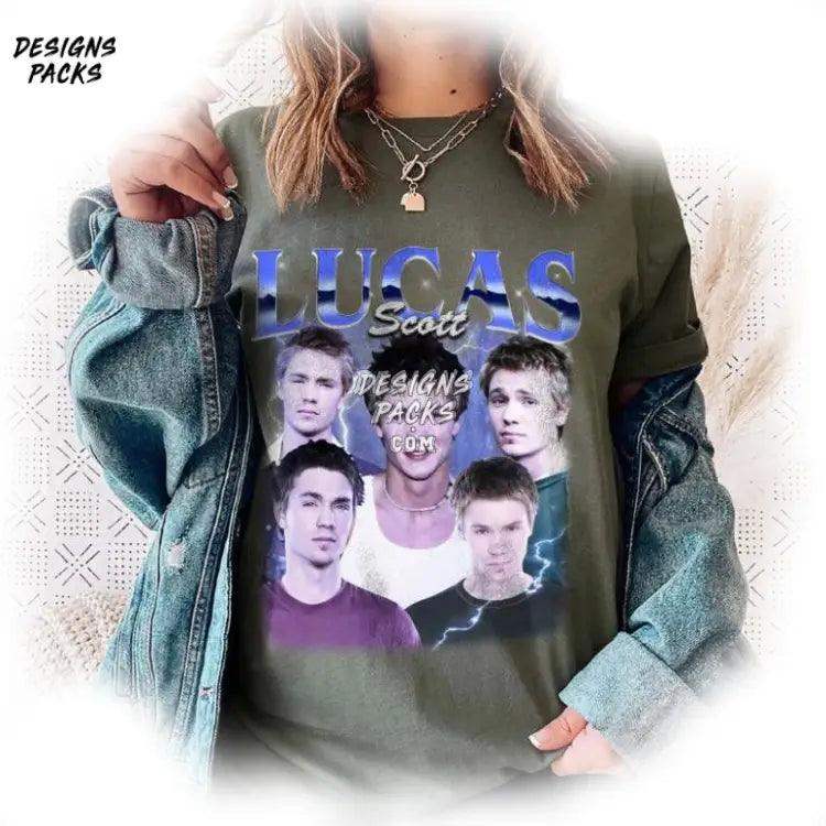 Lucas Scott One Tree Hill Chad Michael Murray Retro Png Design