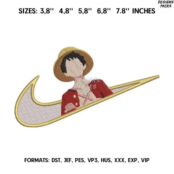 Luffy Embroidery Design File/ One piece Anime Embroidery Design/ Machine  Design Pes Dst. Monkey D Luffy embroidery pes