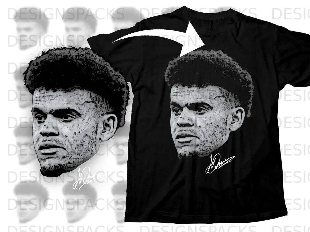 Graphic Tee with Custom Face Design Signature Shirt