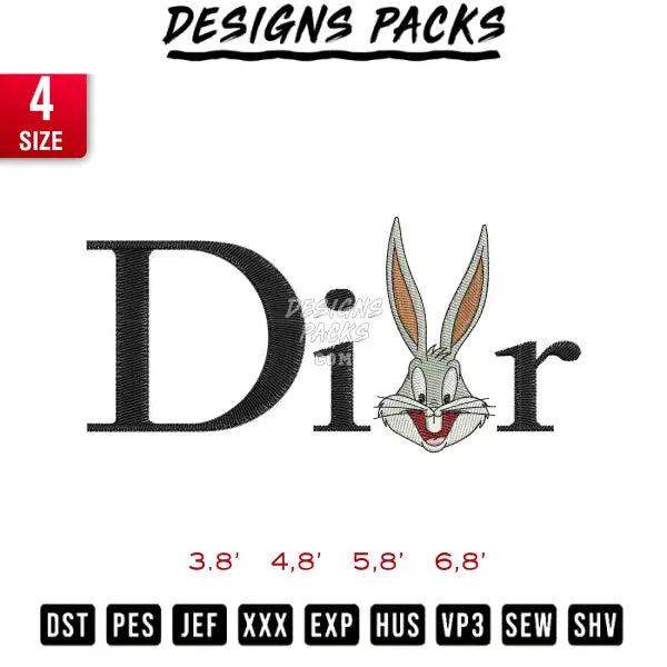 Dior Bugs Bunny Embroidery Design 