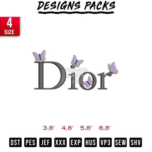 Dior Butterfly Embroidery Design 