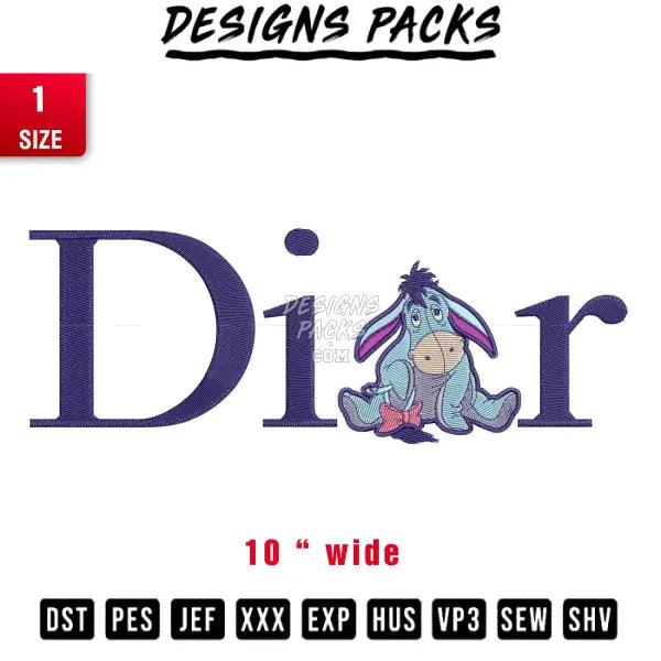 dior eeyore big Embroidery Design 