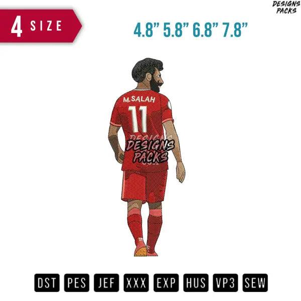 M salah Soccer Embroidery Design