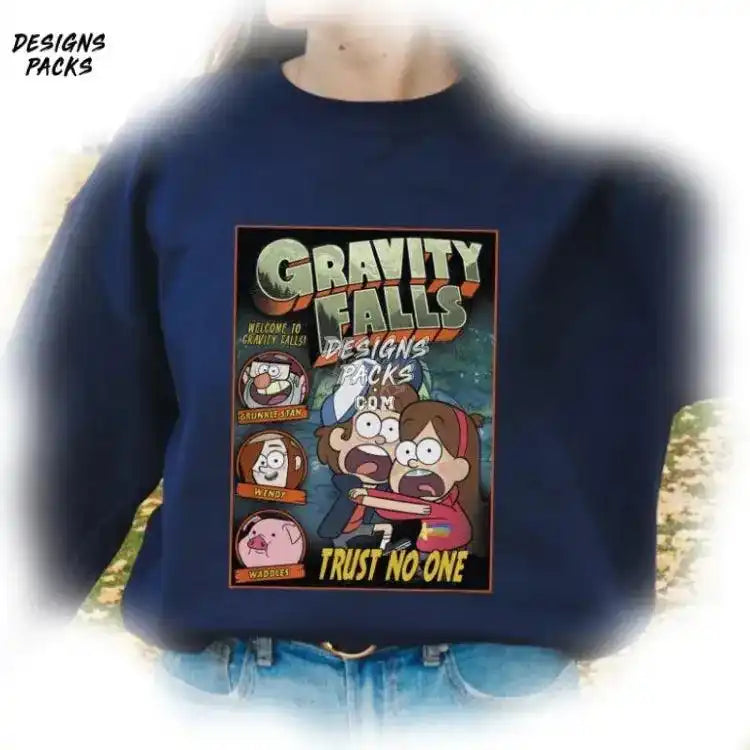 Mabel Pines Sublimation Design Cartoon Gravity Falls Trust No One Dipper & Png