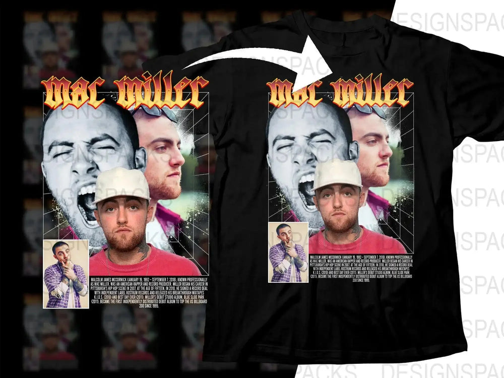 Mac Miller Tribute Collage Graphic Print Png Digital Download