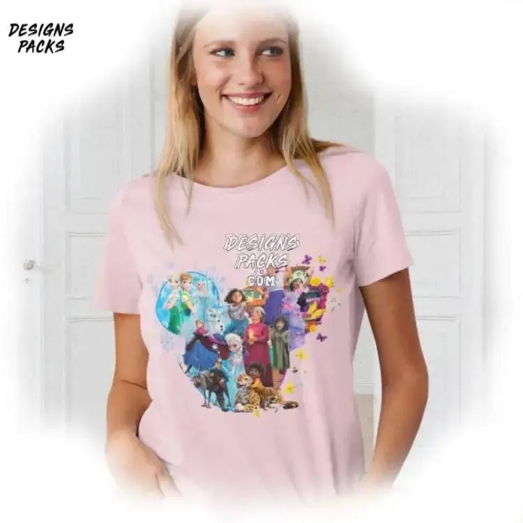 Madrical Family And Elsa Encanto Frozen Cartoon On Ice Png Design