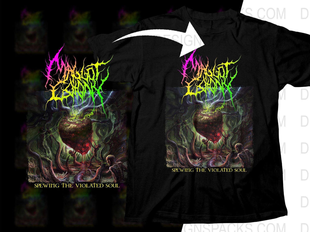 Maggot Colony Dark Fantasy Art Spewing The Violated Soul Png Halftone Digital Download