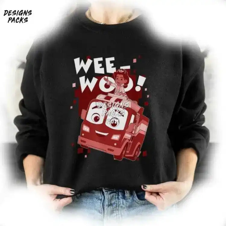 Magic Kingdom Firetruck Wee - Woo Firebuds Bo Flash Png Design