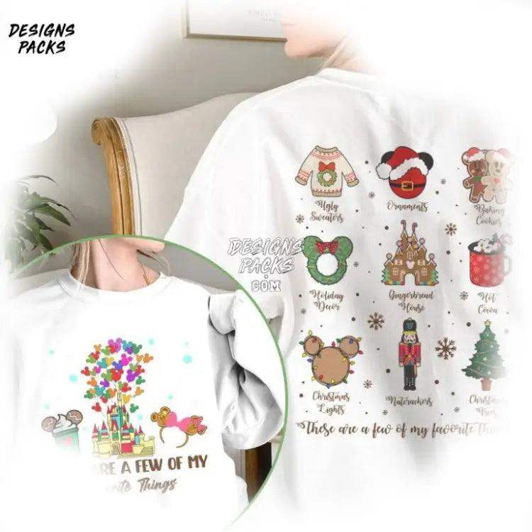 Magical Castle Cartoon Land Christmas Two - Sided These Are A Few Of My Favorite Things Png Design