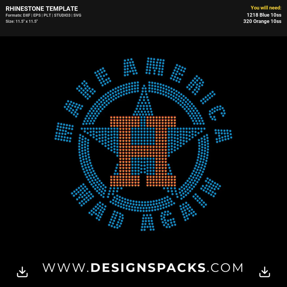Make America Mad Again Astros Rhinestone Digital Template