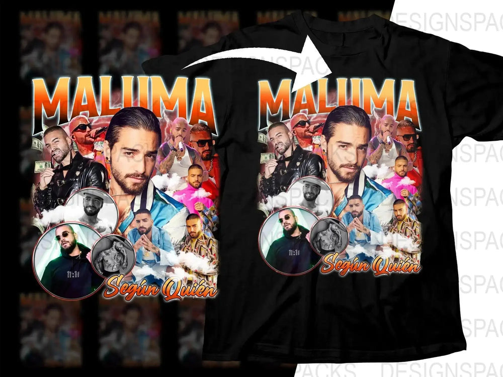 Maluma Según Quién Music Bootleg Graphic Png Digital Download