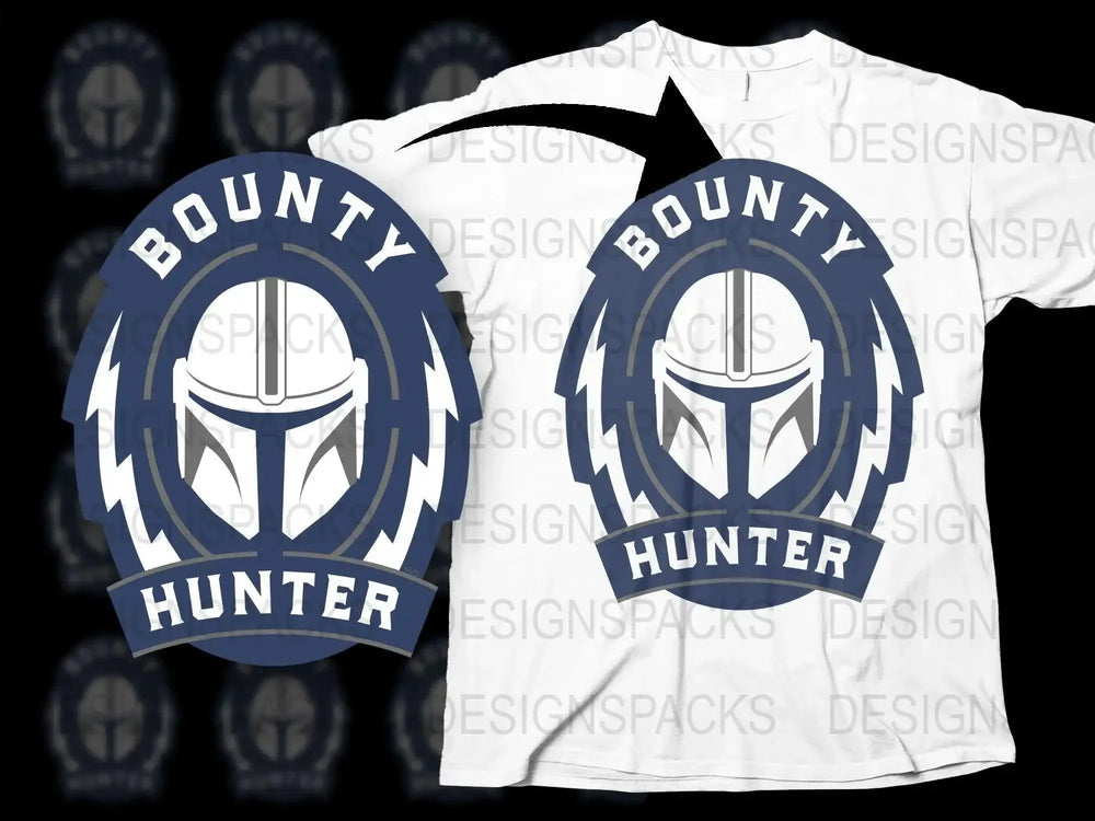 Mandalorian Bounty Hunter Fan Art Style Png Digital Download