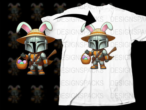 Mandalorian Easter Bunny Inspired Png Digital Download
