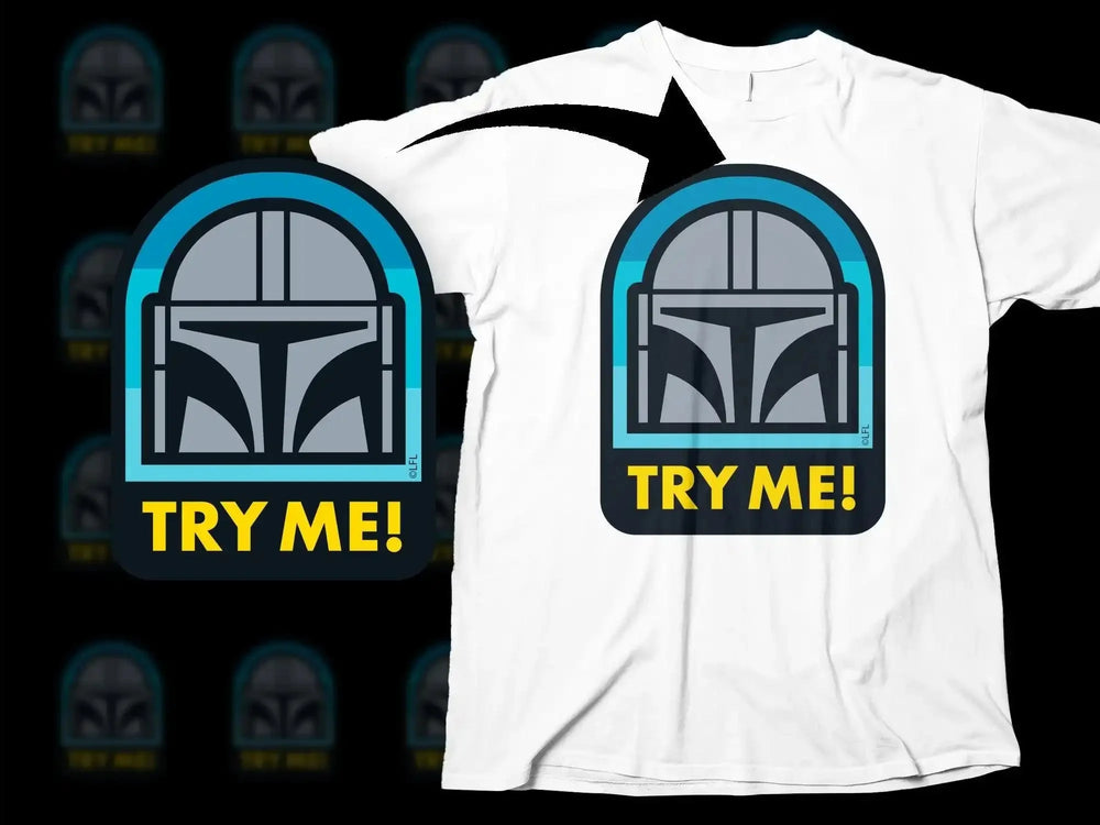 Mandalorian Try Me Graphic Logo Png Digital Download