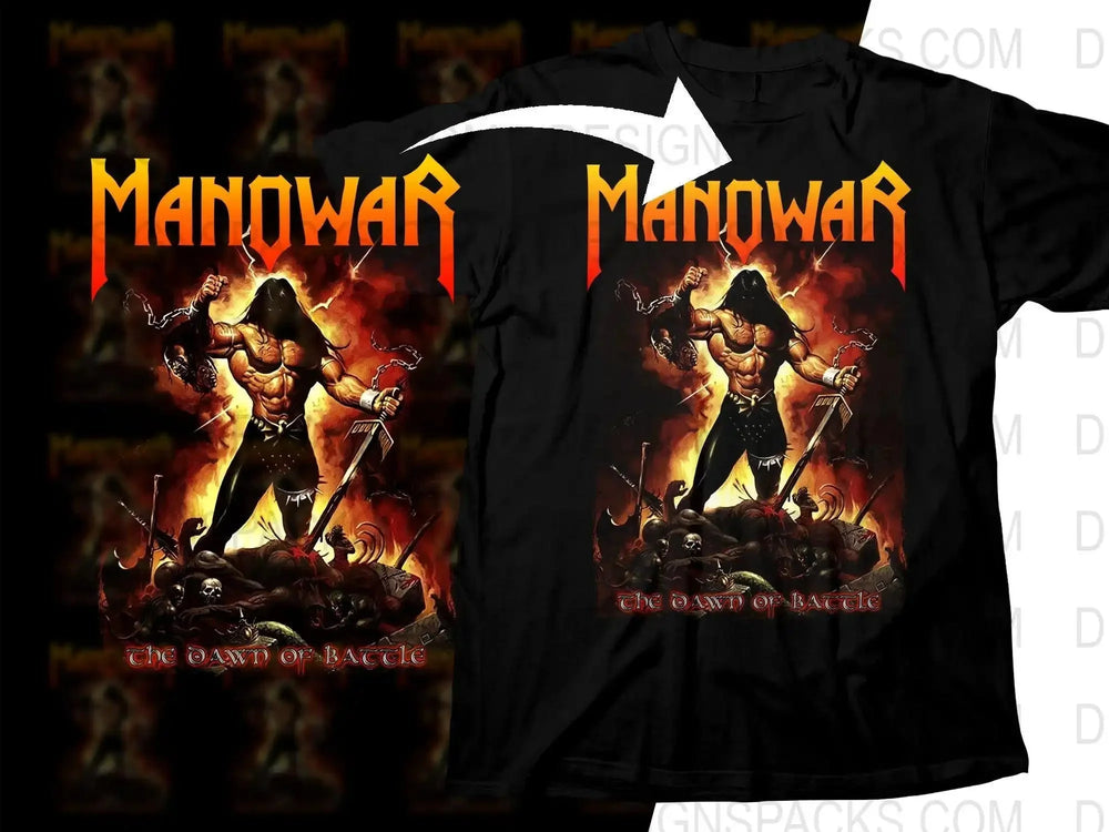Manowar The Dawn Of Battle Rock Png Halftone Digital Download