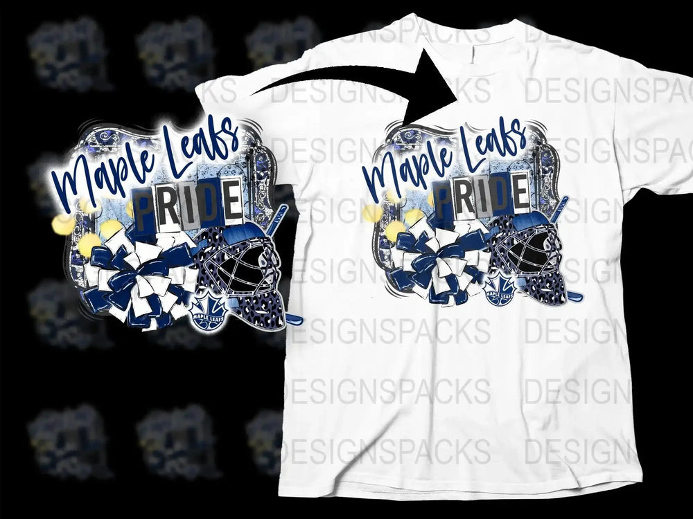 Maple Leafs Pride Graphic Hockey Fan Png Digital Download