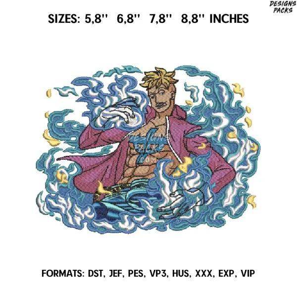 Marco /One Piece Anime Embroidery Design/ Embroidery Pattern/ One Piece Embroidery design/ Marco the Phoenix