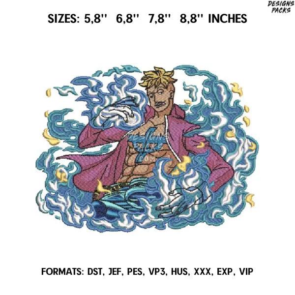 Marco /One Piece Anime Embroidery Design/ Embroidery Pattern/ One Piece Embroidery design/ Marco the Phoenix
