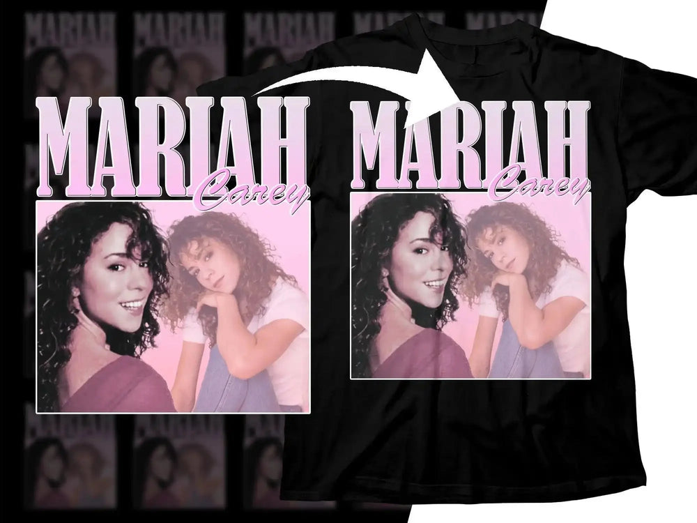 Mariah Carey Retro Style Fan Tribute Png Digital Download