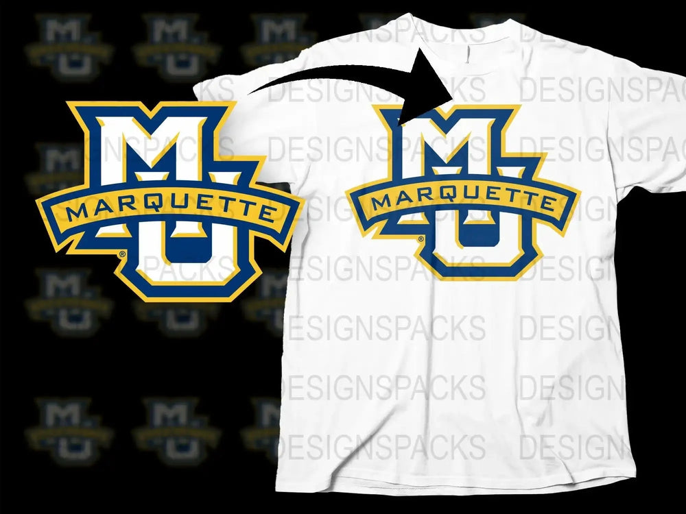 Marquette Golden Eagles College Football Png Digital Download