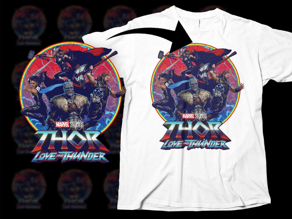 Marvel Studios Thor Love and Thunder Graphic Tees Png Digital Download