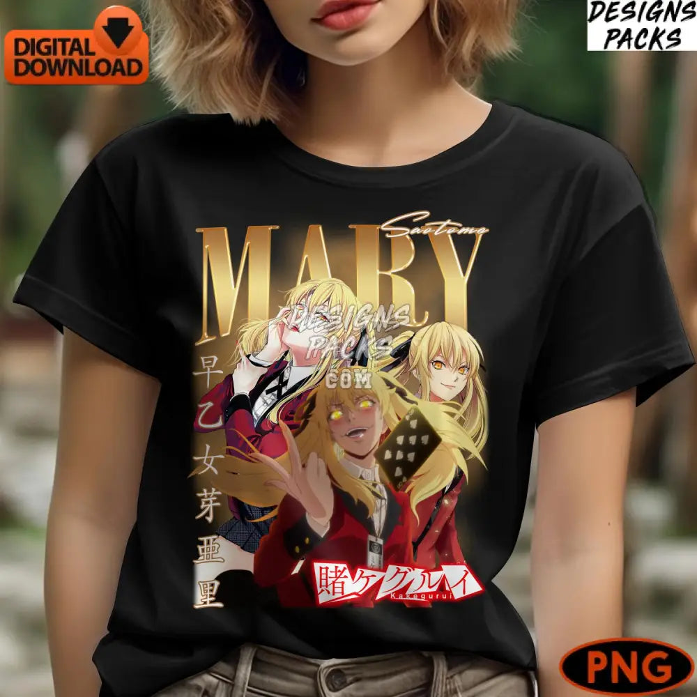 Mary Saotome Digital Kakegurui Anime Instant Download Png File
