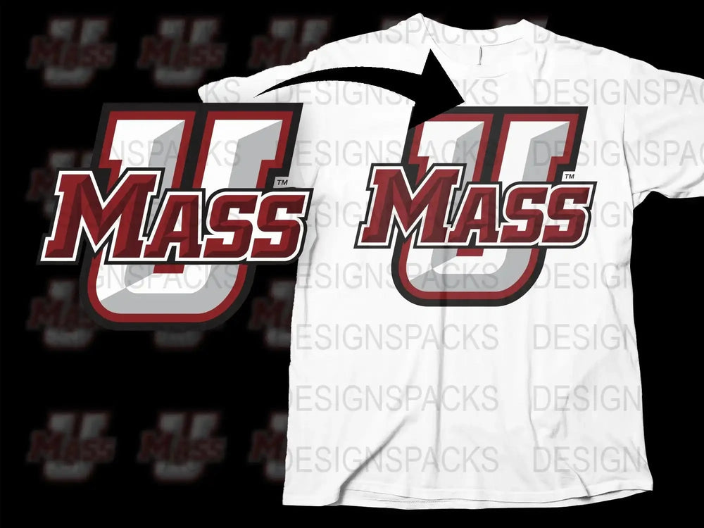 Massachusetts Minutemen College Football Png Digital Download