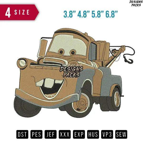 Mater Alone Car Embroidery Design