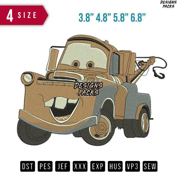 Mater Alone Car Embroidery Design