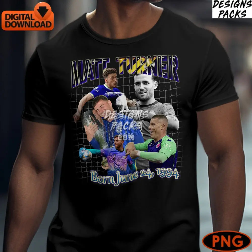 Matt Turner Soccer Star Collage Digital Instant Download Sports Fan Gift
