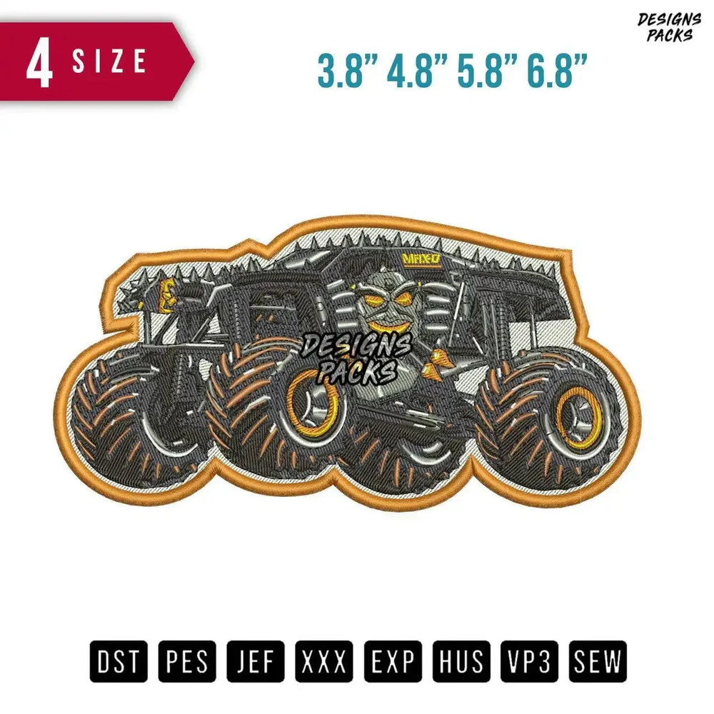 Max D Car Toy Patch Embroidery Design