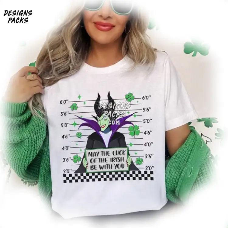 May The Luck Of Irish Be With You Cartoon Evil Queen Villains St Patrick’s Day Png Design