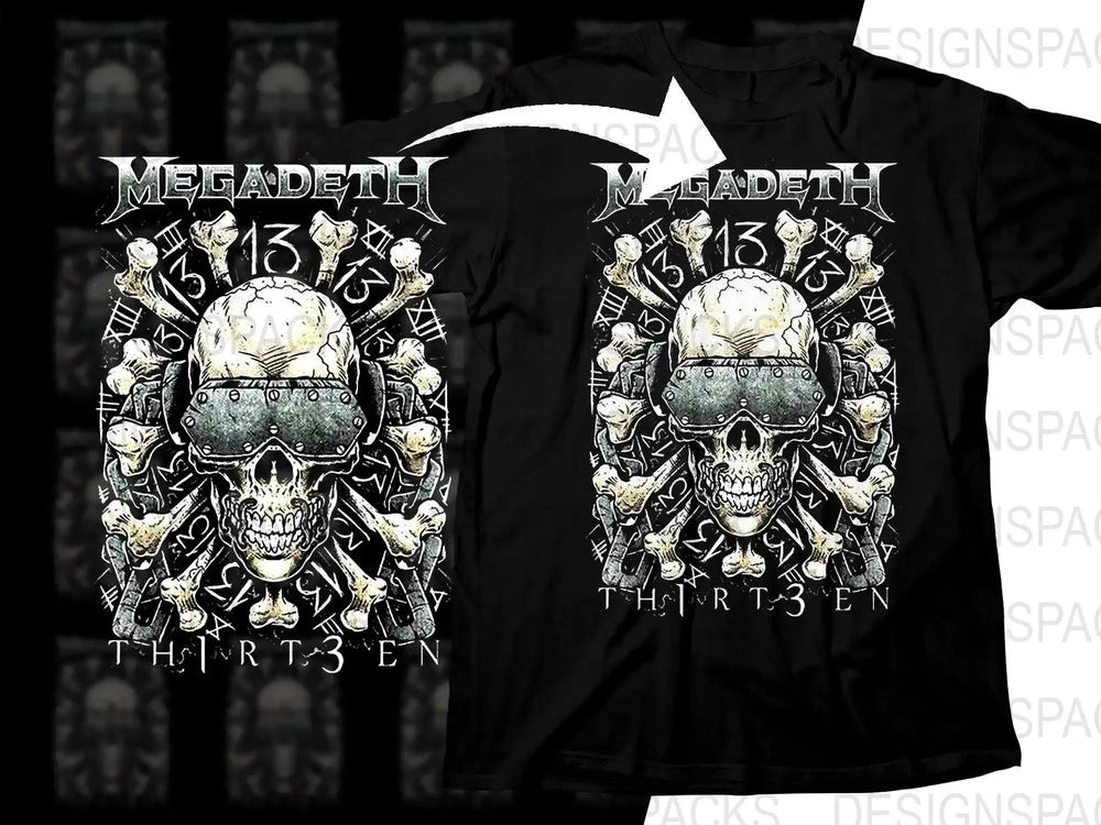 Megadeth Rock Music Band Graphic Png Halftone Digital Download