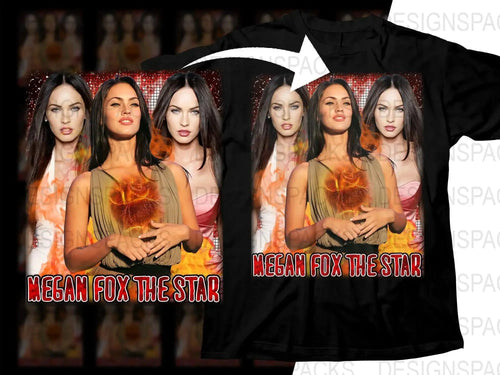 Megan Fox The Star Flame Bootleg Movie Png Digital Download