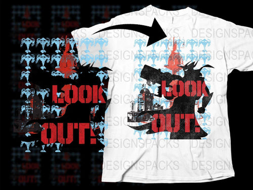 Megas XLR Look Out Graphic Png Digital Download