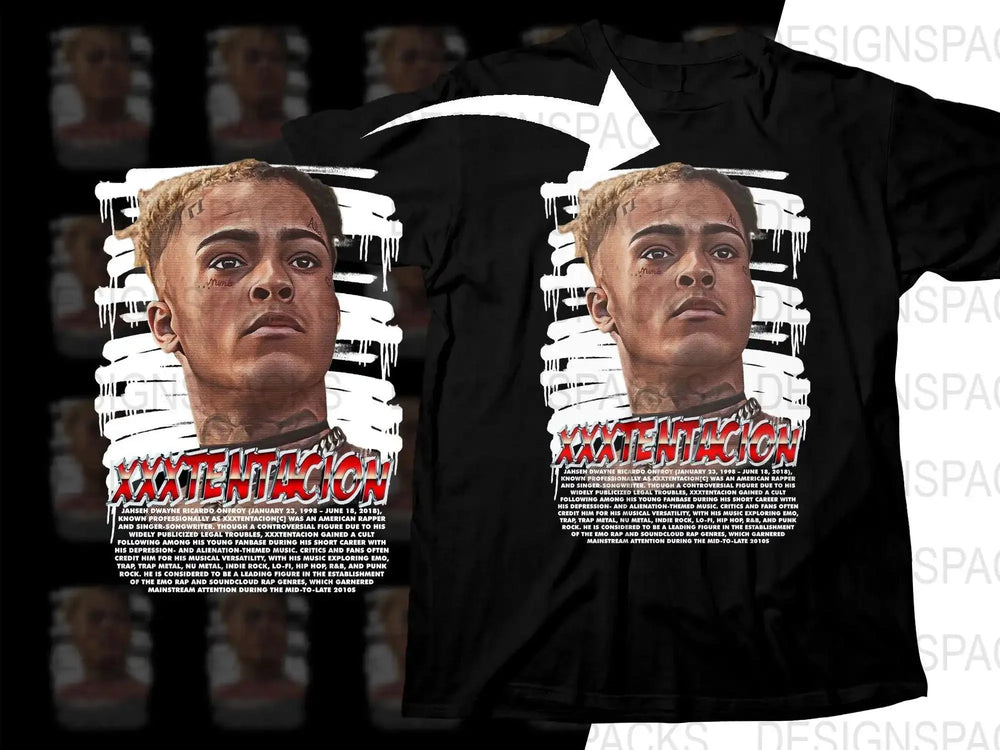 Memorial Illustration XXXTentacion Graphic Png Digital Download