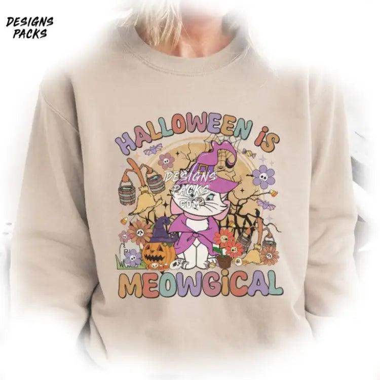Meowgical Halloween Cartoon Cats The Aristocats Marie Png Design