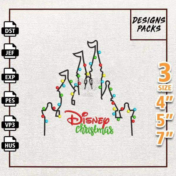 Merry Christmas Embroidery Design