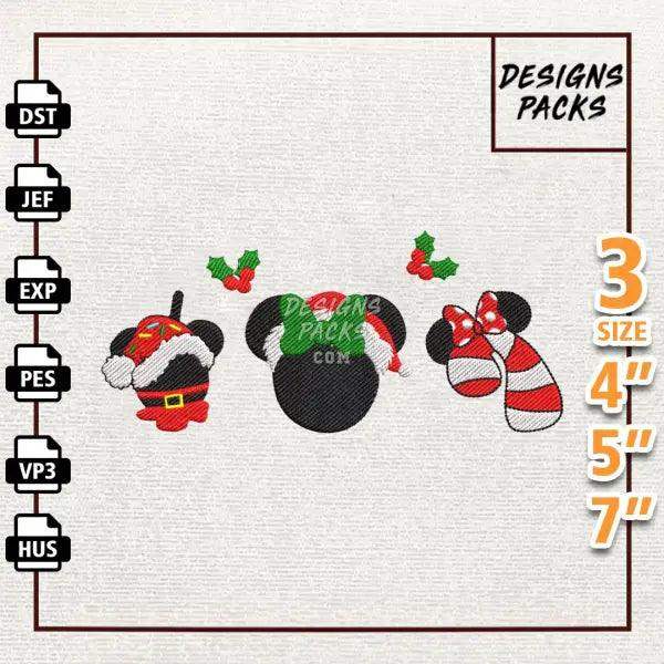 Merry Christmas Embroidery Design