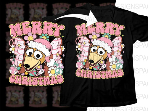 Merry Christmas Santa Hat Dachshund Png Digital Download